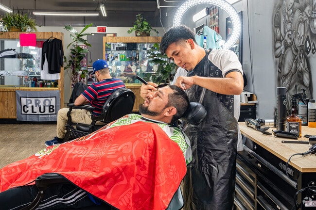 A Wasco resident stops by 1 Stop Barbershop to get a fresh new look.