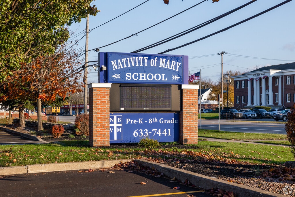 Nativity of Mary School is a pre-kindergarten to 8th grade school.
