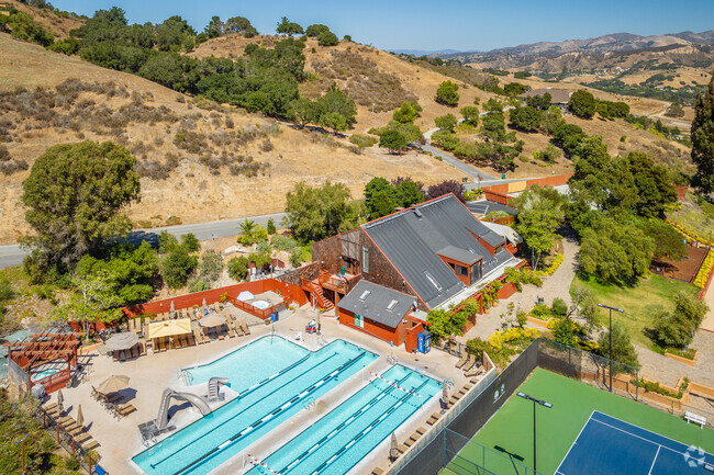 Chamisal Tennis Club in Laguna Seca-Ryan Ranch, Monterey, CA has a pool and cafe.