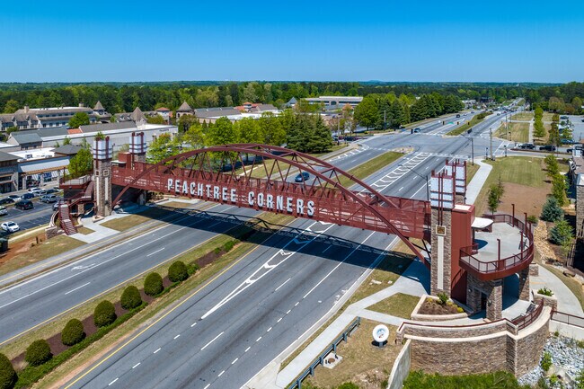 The Iconic Bridge Over Peachtree Parkway in Peachtree Corners.