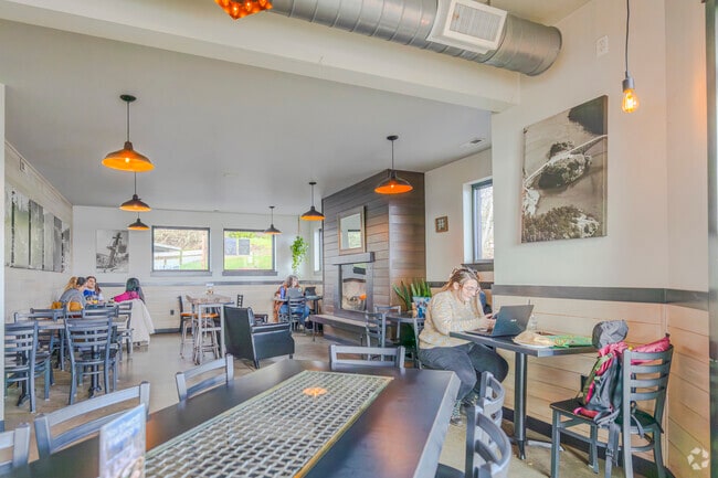 Whidbey Coffee in downtown Coupeville offers a cozy atmosphere and rich coffee blends.