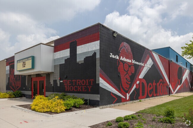 Join a hockey team at the Jack Adams Memorial Arena at the Adams Butzel Complex in Chalfonte.