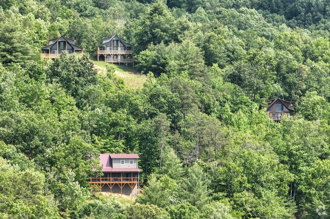 Brasstown residents are spaced out from one another by trees and hillsides.