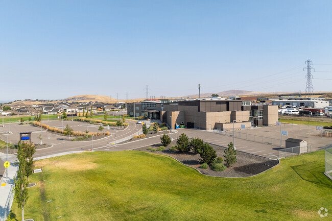 Sage Crest Elementary School is surrounded by residential zoning and serves Canyon Lakes.
