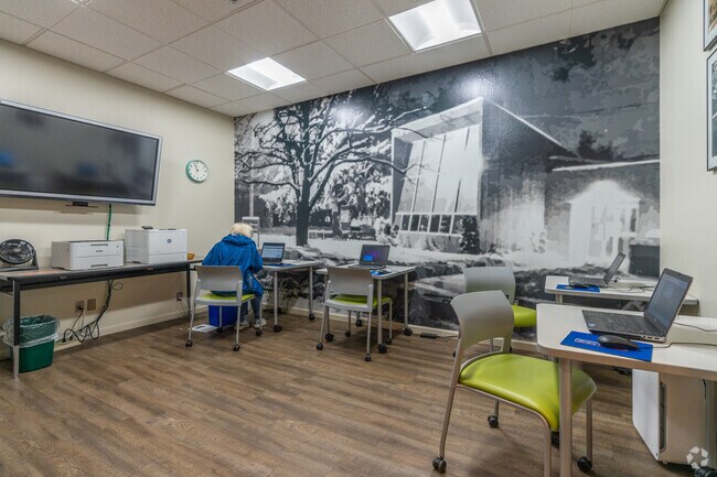 Locals can come to West Seltice to utilize the public libarry.