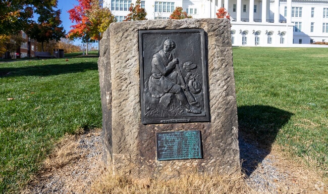Historic monuments are sprawled in amongst the Duke Ellington School of the Arts campus.