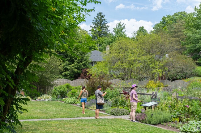 Cornell Botanic Gardens in Forest Home was established in 1875 and includes an herb garden.