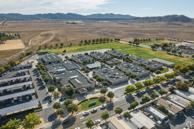Students enjoy the grassy sports fields at Diamond Valley Middle School in Hemet.