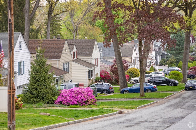 Rows of colorful homes nestled in colorful foliage are the norm in Cedar Grove.