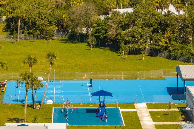 Melaleuca elementary offers a playground for the kids to enjoy.
