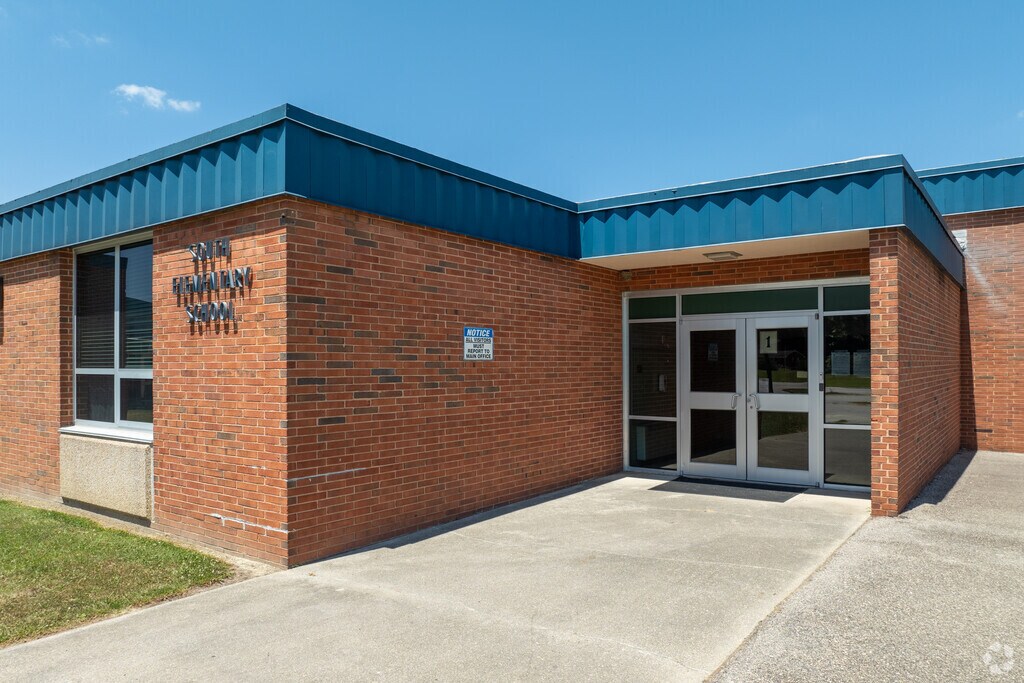 The entrance to South Elementary School.