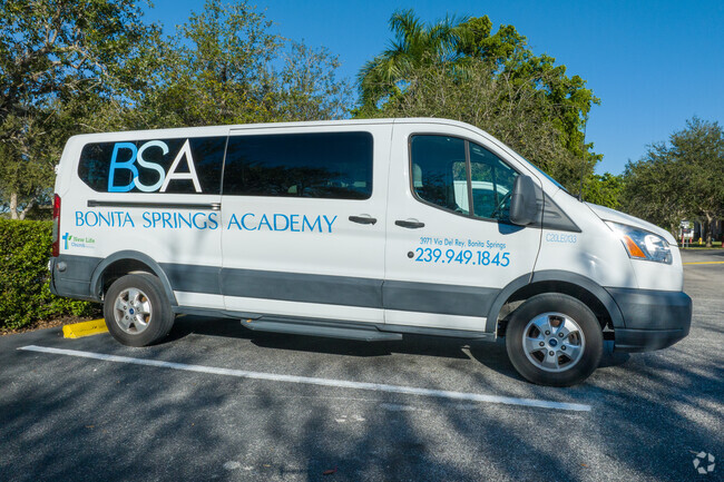 Bonita Springs Academy in Bonita Springs has it's own van for transporting children.