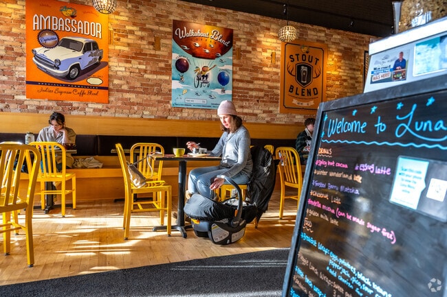 Treat yourself to a cup at Luna Coffee Roasters in De Pere.