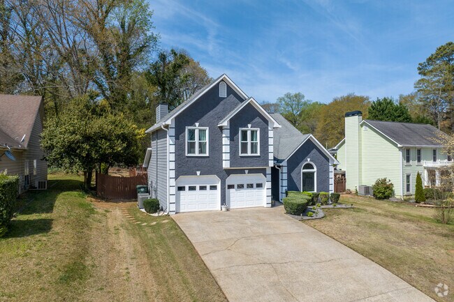 Traditional style homes are in abundance in the Kennesaw neighborhood.