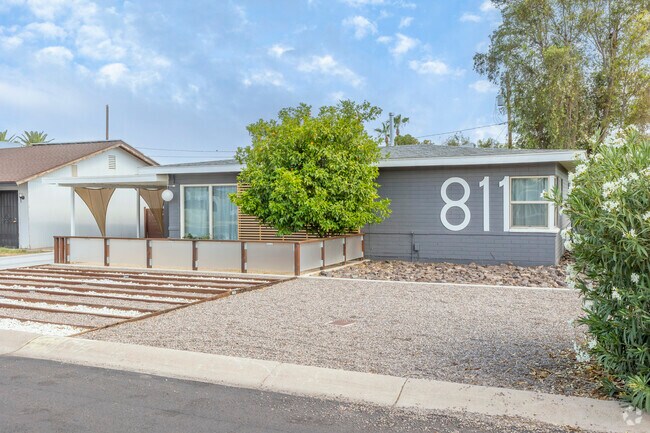 Some homes in Campus Vista have been remodeled with modern touches.