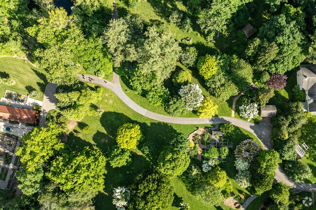 Lima folks can choose to hike the paved trails through the trees at Tyler Arboretum.