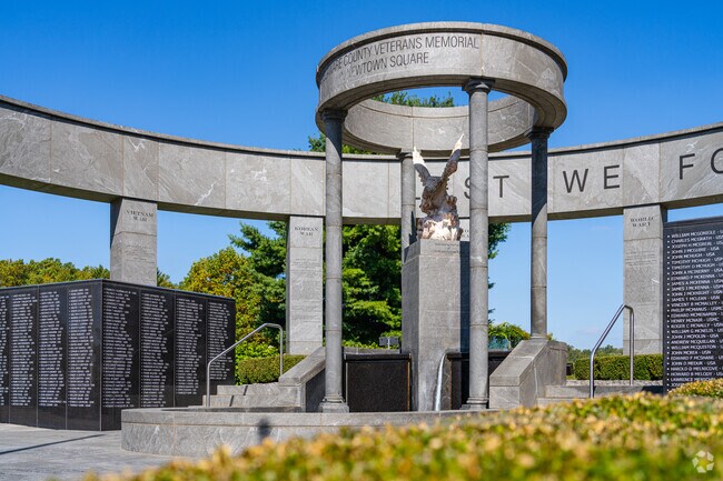 Edgmont honors its fallen veterans with a memorial right in town.