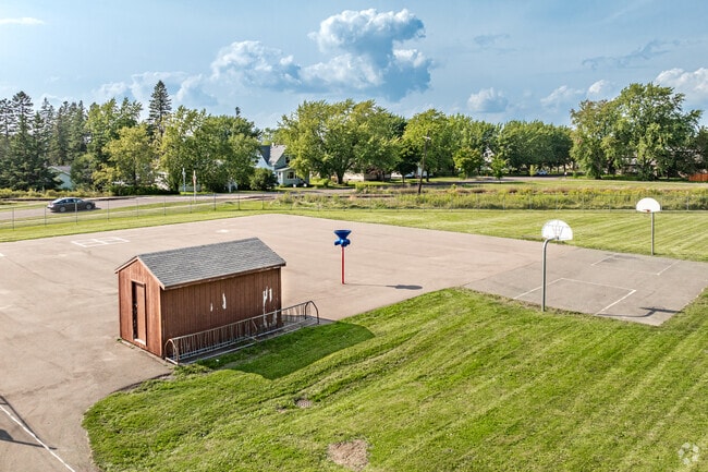 Children enjoy the space to play basketball and other outdoor activities at Bryant Elementary.