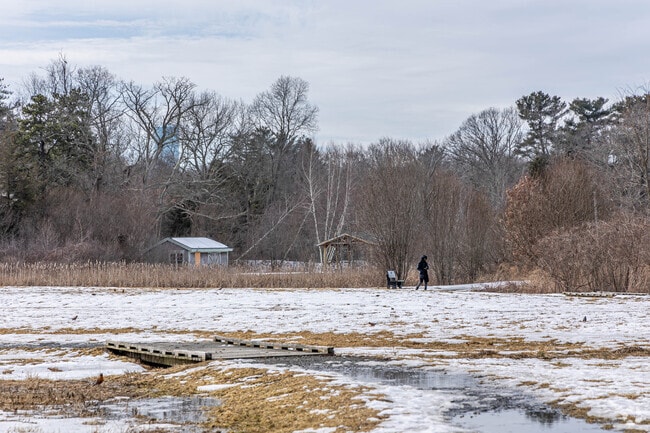 Residents of North Randolph enjoy daily walks through its numerous parks.