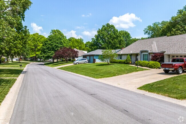 The streets of Blue Springs are quiet and clean with a variety of ranch and craftsman style homes.