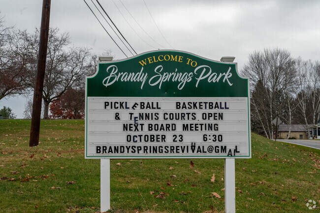 Residents can enjoy Pickle Ball and more at Brandy Springs Park.