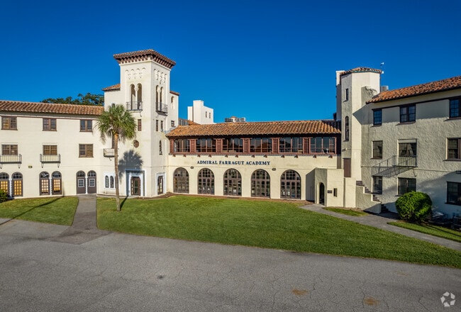 Admiral Farragut Academy is spread out over 40-acre with a private waterfront.