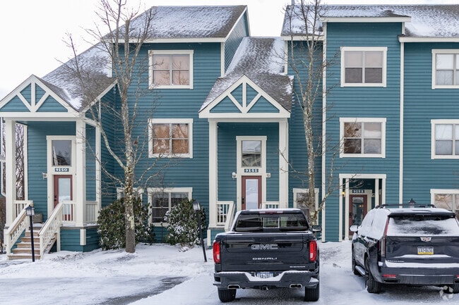 Three-story homes with rear balconies are enjoyed by residents in Middlecreek Township.