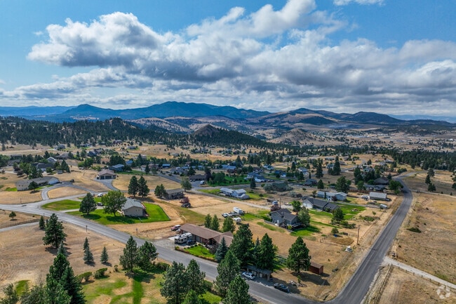 Homes in Montana City are nestled among rolling hills, providing a peaceful retreat near Helena.