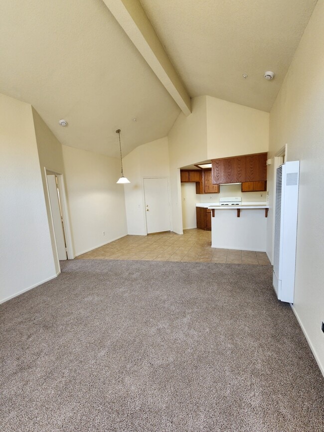Living, dining room & kitchen