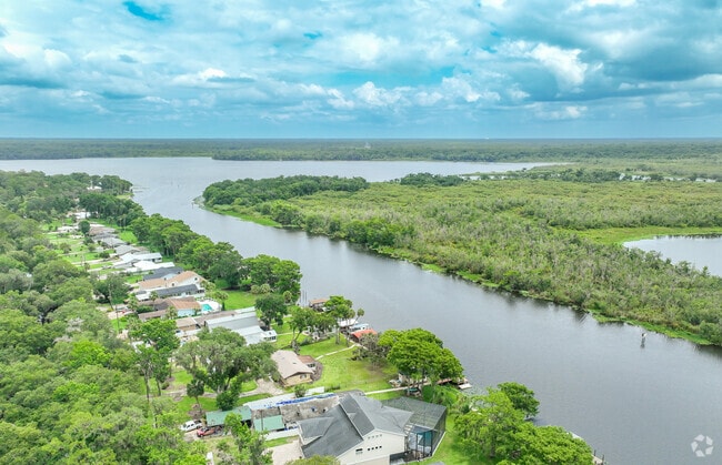 Stroll along the St. Johns River shorelines for beautiful views  in the Daisy Lake community.