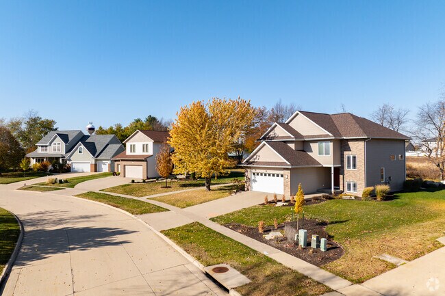 These homes boast garages and expansive yards for outdoor living.