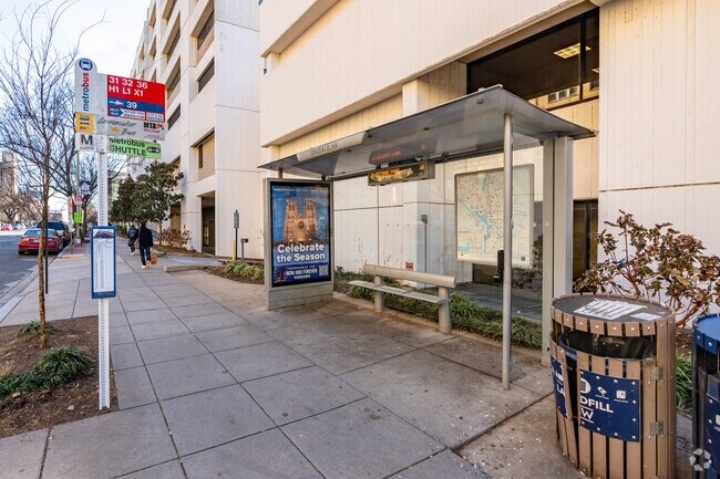 Bus stops are sprinkled all around the West End Neighborhood for convenient travel options.