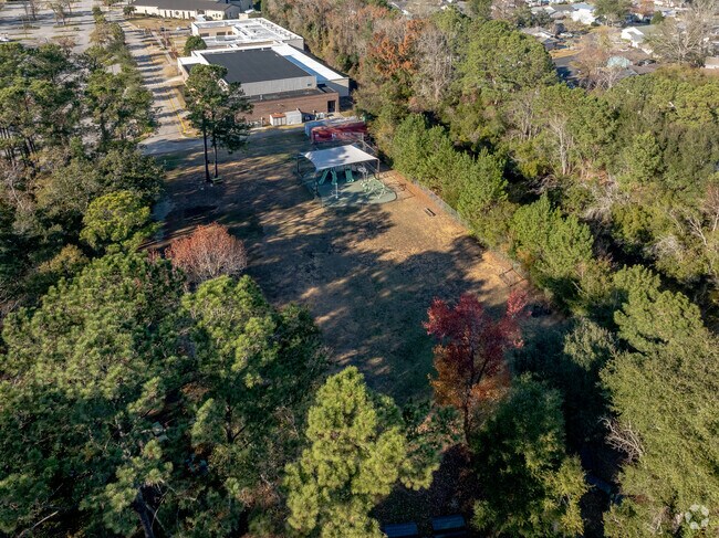 St. Michael Catholic School has outdoor activity areas for students.