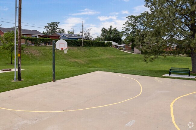 A basketball court at Washington Terrace Senior Center in Washington Terrace.