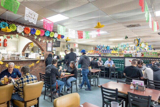 La Estrella is a grocery store and a butcher shop with a restaurant, all under one roof.