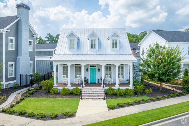 From farmhouses to larger Victorians, Hammond's Ferry features a variety of home styles.