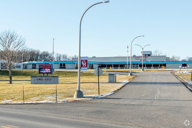All signs lead to Cambria Heights Senior High School.