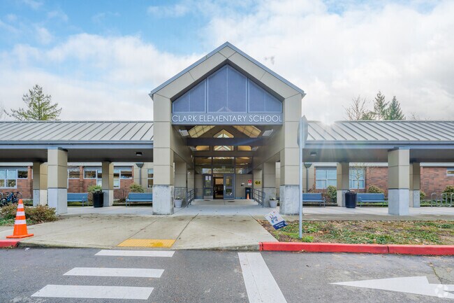 Clark Elementary School serves the youngest students in the area and earns an A from Niche.