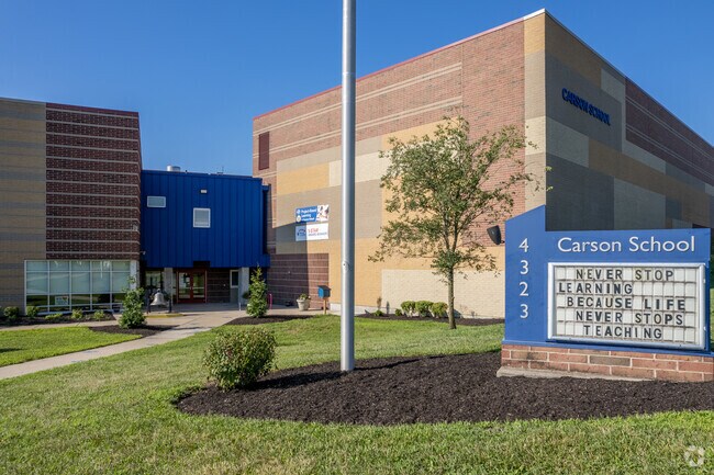 Carson School offers grades Pre-K through 6 in West Price Hill.