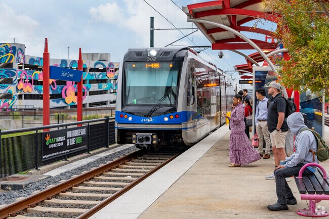 The light rail system is another convenient car free commute option for Seversville residents.