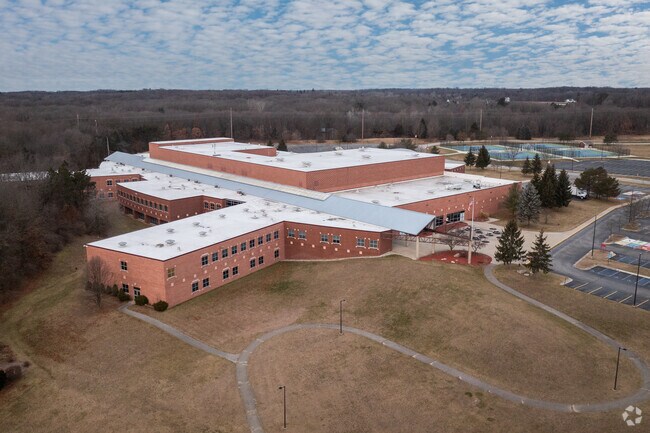 Lowell Senior High School, Aerial.
