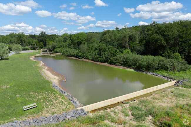 Deer Lake Pond is open for kayaking and fishing during the summer, and ice skating in the winter.