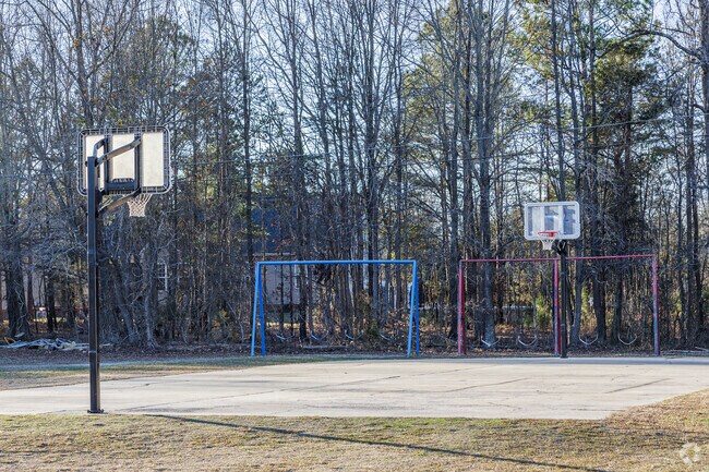 Carolina Christian Academy includes a basketball court among its facilities.