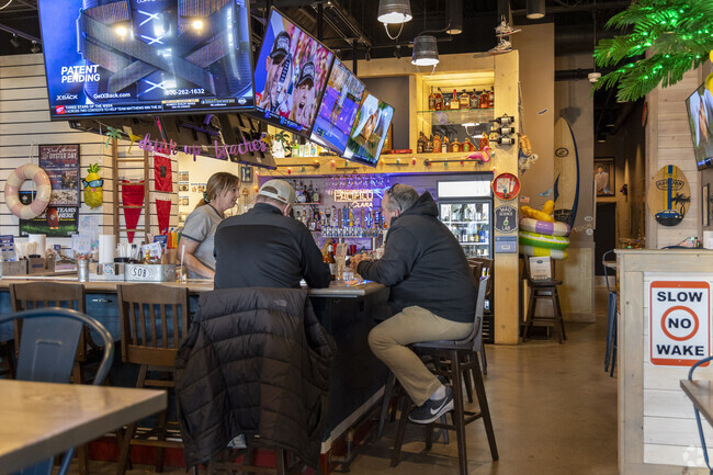 The Shuckin' Shack Oyster Bar near Timber Creek is a fun seafood restaurant.