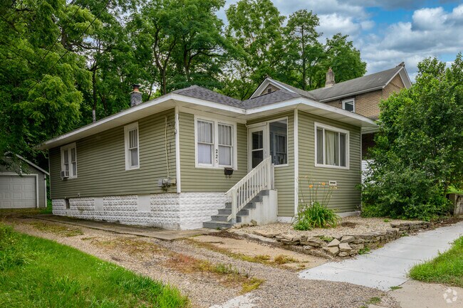 A smaller, Craftsman-style home sits on a quiet street in Southside.