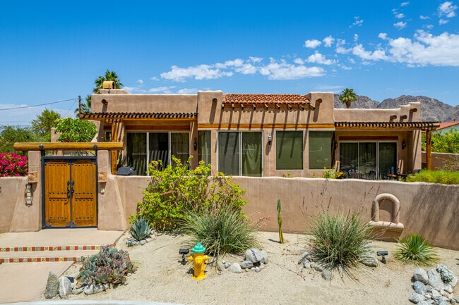 There are many custom adobe homes like this one in La Quinta.
