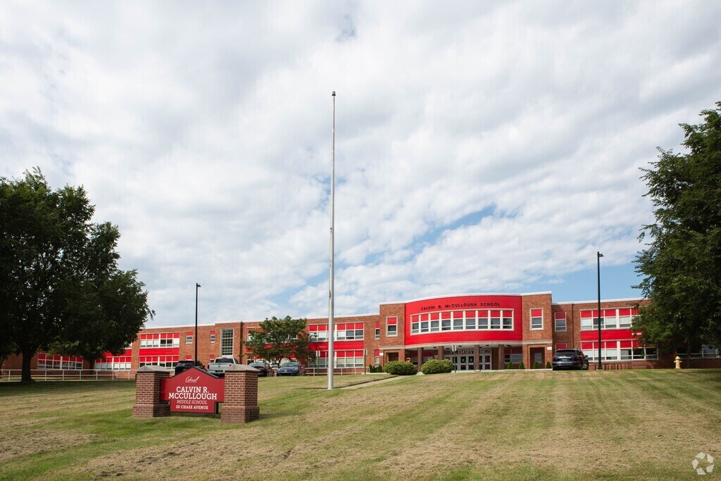 A wide shot for McCullough (Calvin R. ) Middle School.