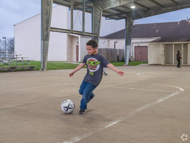 Kids in South Houston learn valuable life skills through playing soccer.