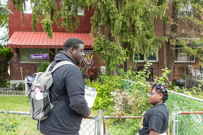 A Greenspring city councilman canvases the neighborhood with his daughter.