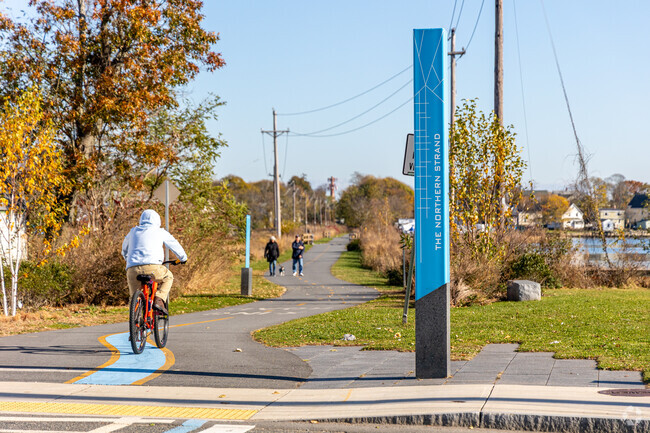 Residents of Lower O'Callahan Way can utilized The Northern Stand trail for walking and biking.